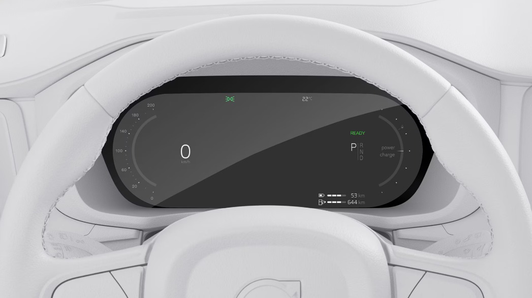 Pantalla del conductor de 12,3 pulgadas
