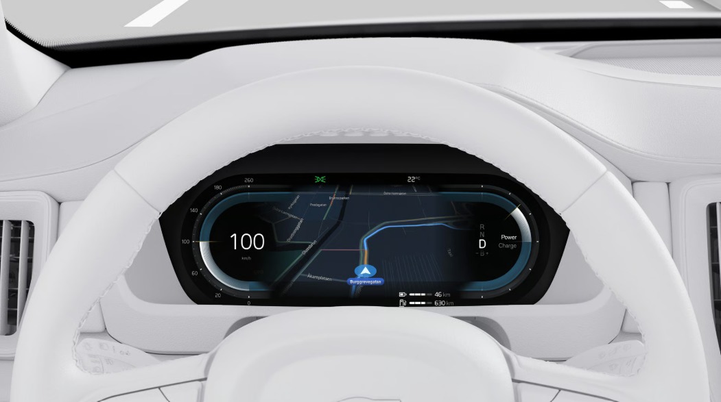 Pantalla del conductor de 12,3 pulgadas